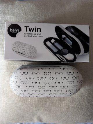Estuche doble gafas y lentillas nuevo