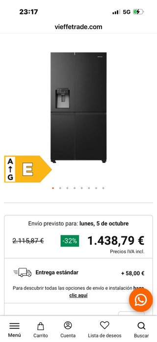Nevera Americana Hisense