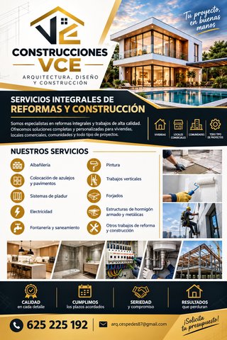 Servicios integrales de reformas y construcción