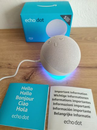 Amazon Echo Dot 5a Gen Bianco