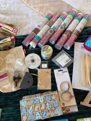 Lote de artículos de manualidades y hogar