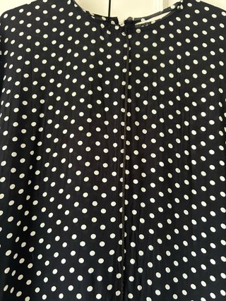 Vestido Zara lunares blanco y negro
