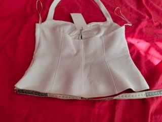 Blusa Halter Zara Blanca