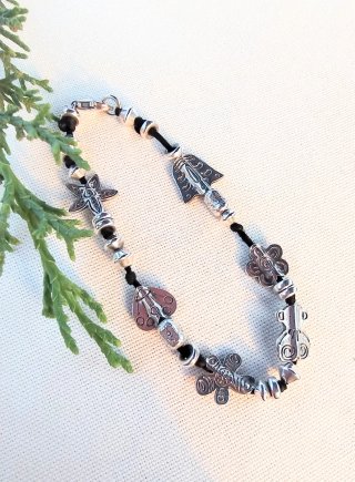 Pulsera Tous Plata y Cordón