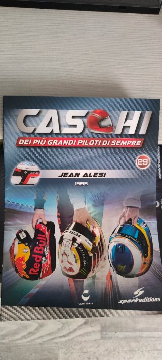 Casco Ferrari Jean Alesi 1995 Marlboro