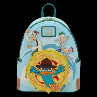 Loungefly Mini mochila iluminada de Phineas y Ferb