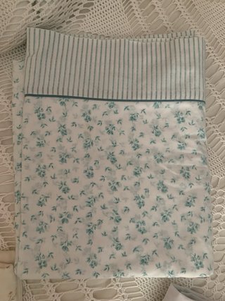 Lote de 6 sábanas encimeras para cama 135 a 150 cm