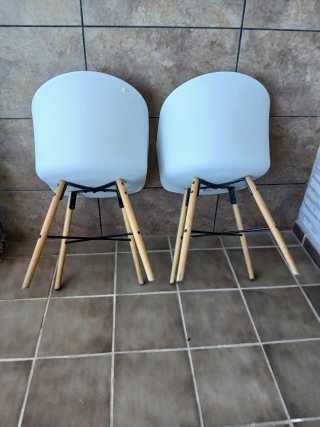 2 Butacas Nórdicas Blancas