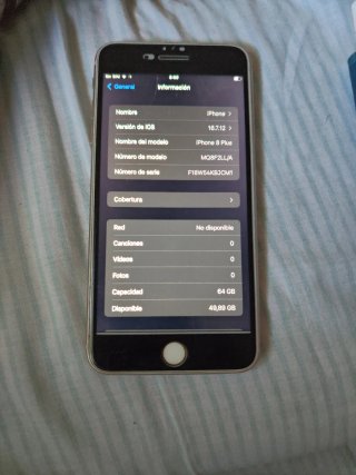 iPhone 8 Plus 64GB Plata