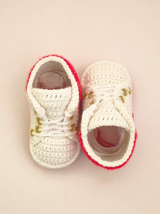 Scarpette neonato fatte a mano tipo Nike
