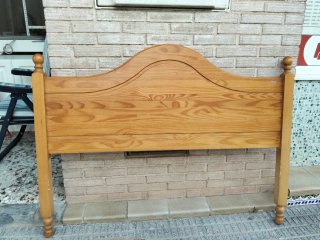 Cabezal de matrimonio de madera