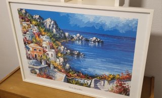 Cuadro paisaje marino Nicola Berardino