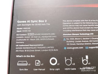 Govee AI Sync Box 2 TV 55-65 NUEVO