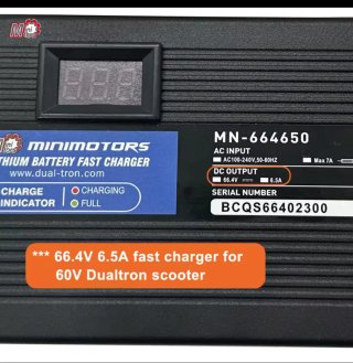 Cargador Rápido Minimotors 66.4V 6.5A