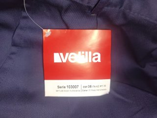 Pantalón corto Velilla trabajo azul Talla  38 W