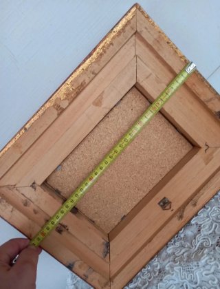 Quadro vintage con cornice dorata