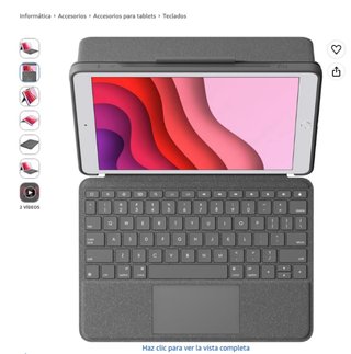 Funda Combo Touch Logitech iPad 9ª,8ª y 7ª Gen.