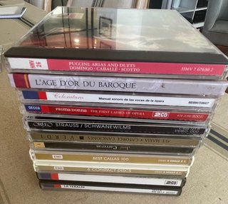 Lote 9 CDs Ópera Clásica: Puccini, Callas, Verdi..