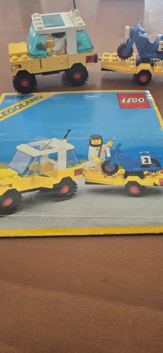 Lego 6677 Legoland Coche y Moto 1986