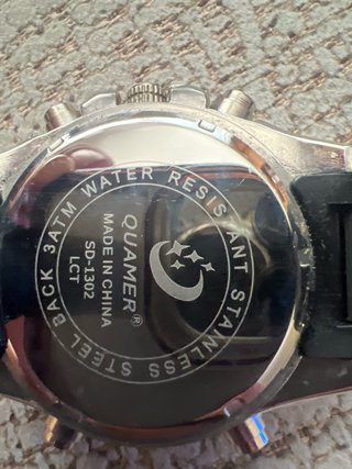 Reloj QUAMER Azul y Plateado