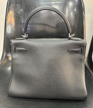 Bolso Piel Negro 28cm