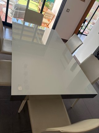 Mesa comedor y 6 sillas modernas