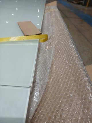Mesa de jardín Sunfun extensible blanca