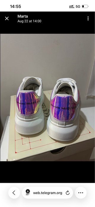 Alexander McQueen Sneakers Bianche Multicolor