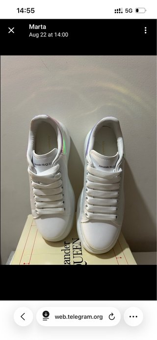 Alexander McQueen Sneakers Bianche Multicolor