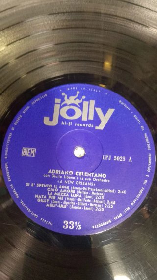 Adriano Celentano A New Orleans Vinile LP