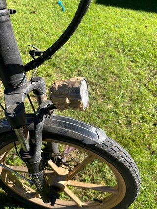 Bicicleta Eléctrica Plegable Negra con dos bateria