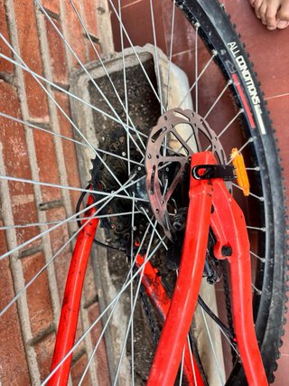 Bicicleta Rockrider 500 naranja