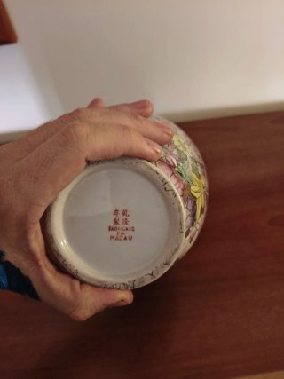 Jarrón vinatage porcelana china mil flores