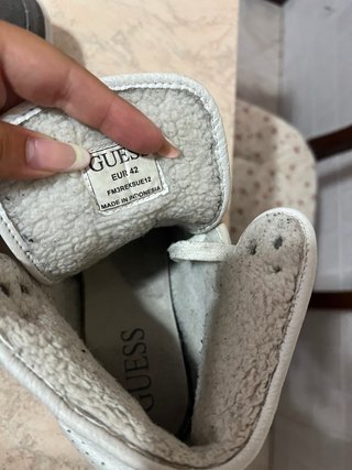 Sneakers alte grigie con interno in lana vintage