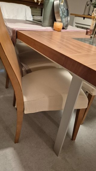 Mesa y 4 Sillas Comedor Madera Roble