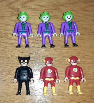 PACK 9 FIGURAS KINDER STAR WARS Y DC COMICS NUEVAS