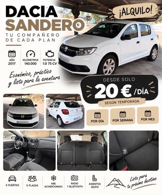 🚗 Se Alquila Dacia Sandero