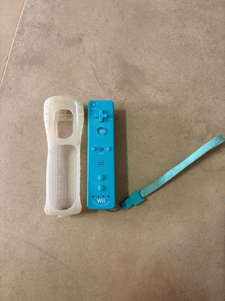 Mando Wii Azul Nintendo + Funda y Correa