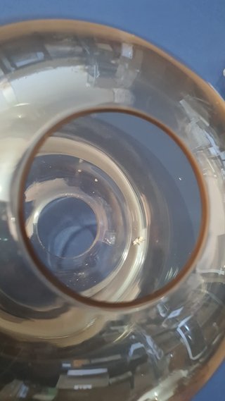 2 Lámparas Colgantes Globo Ámbar