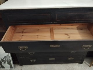 Cómoda antigua mármol y madera