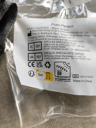 Sombrilla para cochecito de bebé