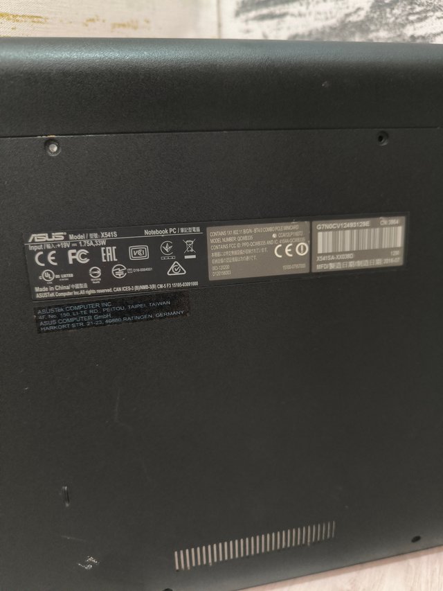 Carcassa inferiore ASUS SonicMaster X541 - Come nuova
