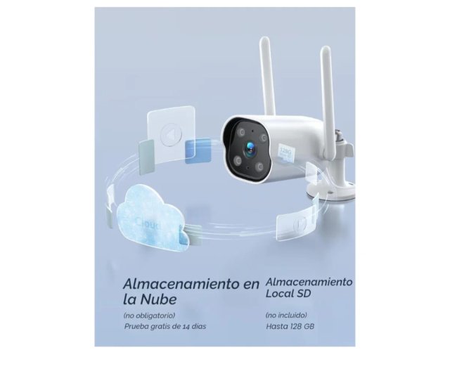 Lote 2 Cámara Vigilancia GNCC 2K WiFi Exterior