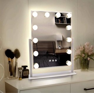 Espejo de Maquillaje con Luces LED