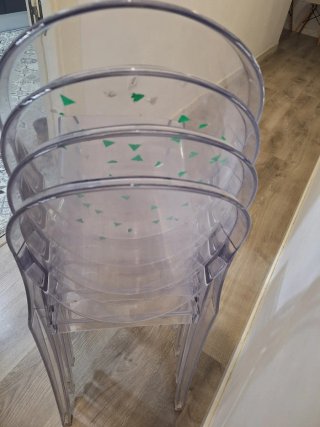 Pack 4 Sillas Transparentes
