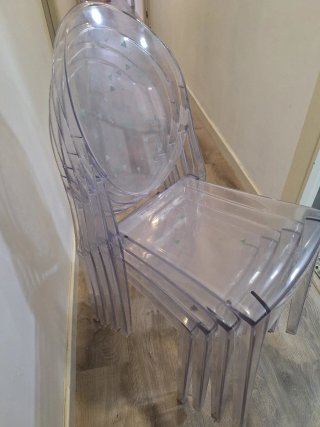 Pack 4 Sillas Transparentes