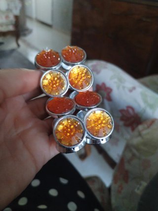Bracciale donna con pietre arancioni