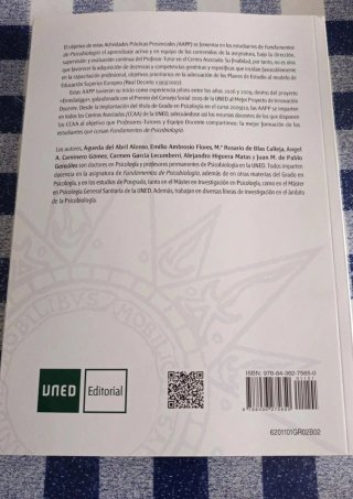 Libro psicología UNED