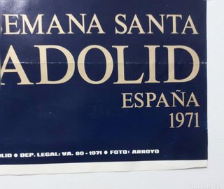 SEMANA SANTA VALLADOLID 1971 - POSTER CARTEL...