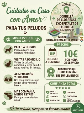 Cuido a tus mascotas.